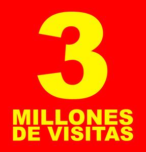 3 millones visitas